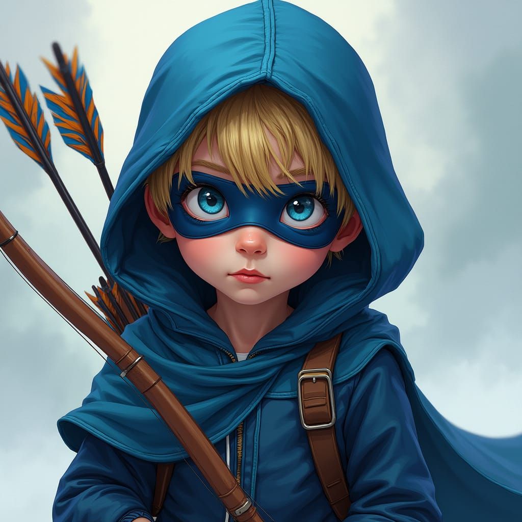 Hyperrealistic Toddler Superhero in Comic Book Style