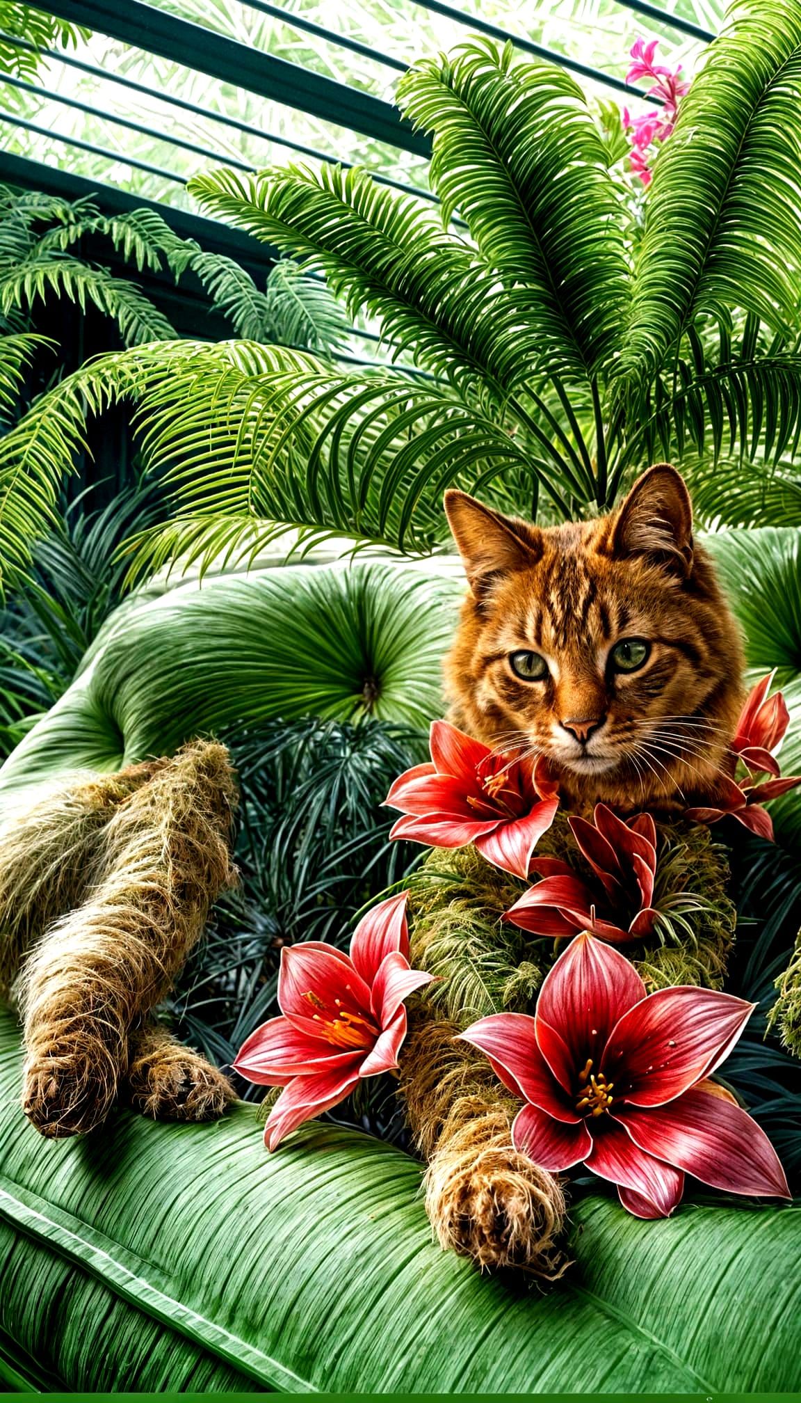 Photorealistic Tropical Garden in High Resolution