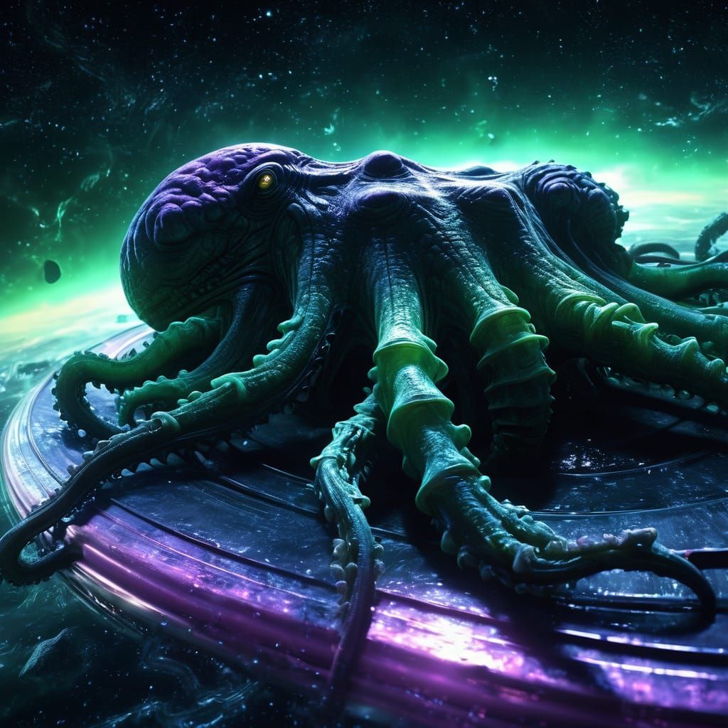 Cosmic Horror Emerges from Swirling Vortex