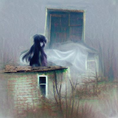 Ghostly Figure in Abandoned House