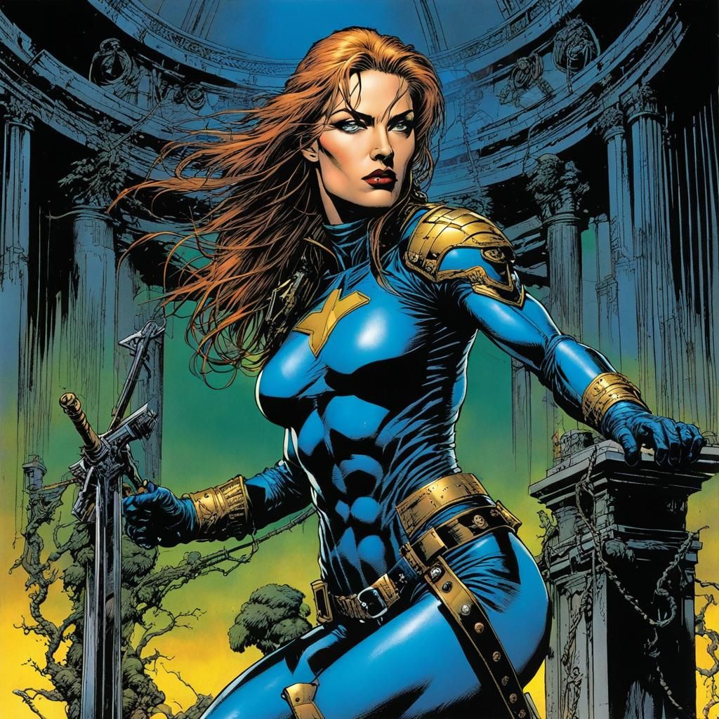 Magdalena Top Cow Comics in Color Ink Style