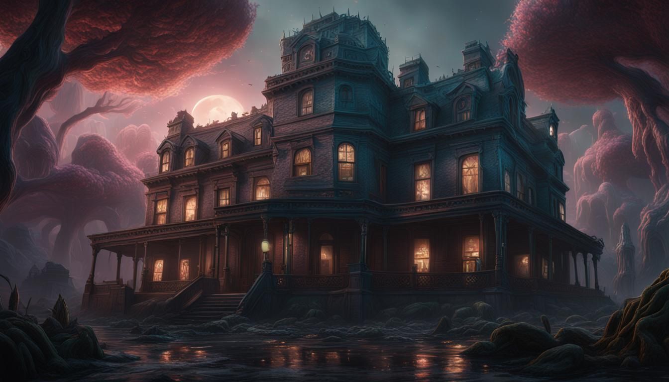 Cthulhu in Twilight Zone: Detailed Matte Painting