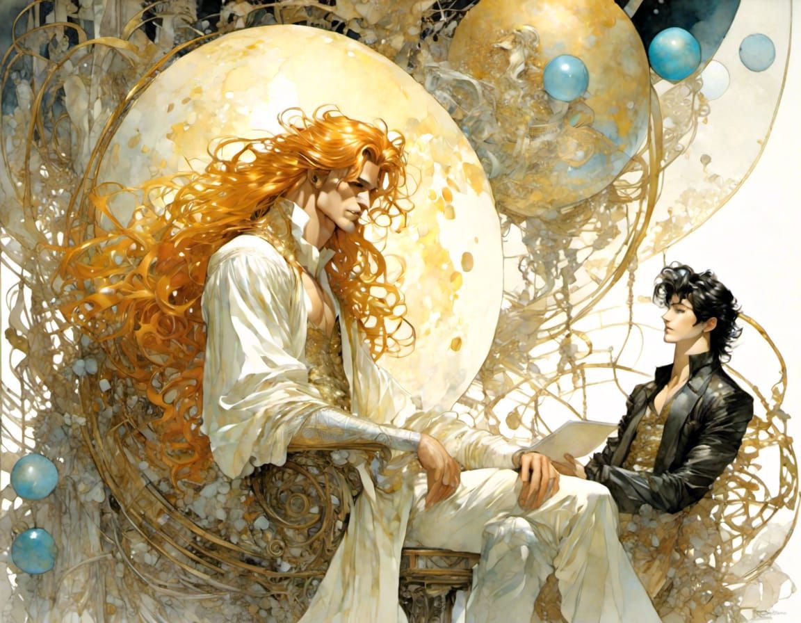 <lora:Male:1.0> Apollo and Mortal