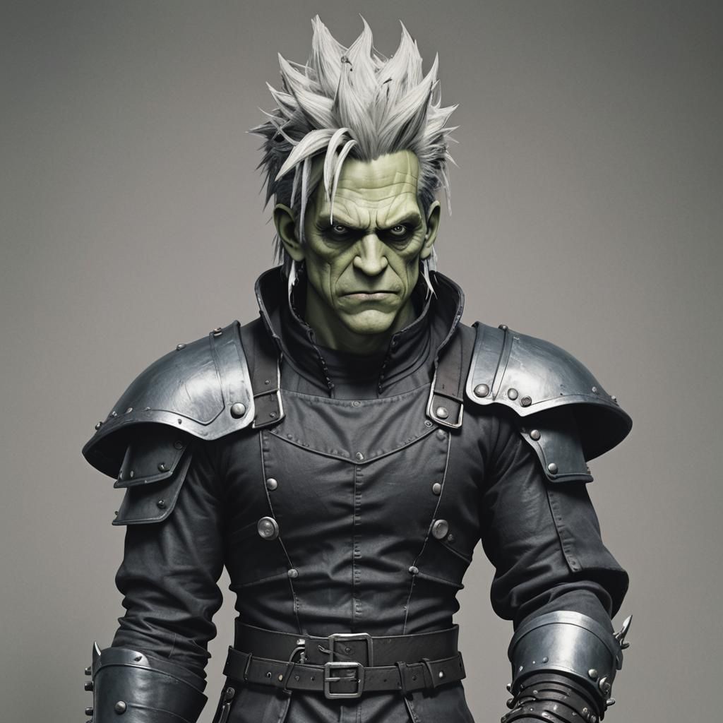 Frankenstein as Cloud Strife
