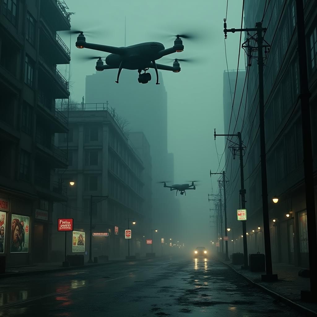 Dystopian Metropolis: Surveillance in a Dark Future