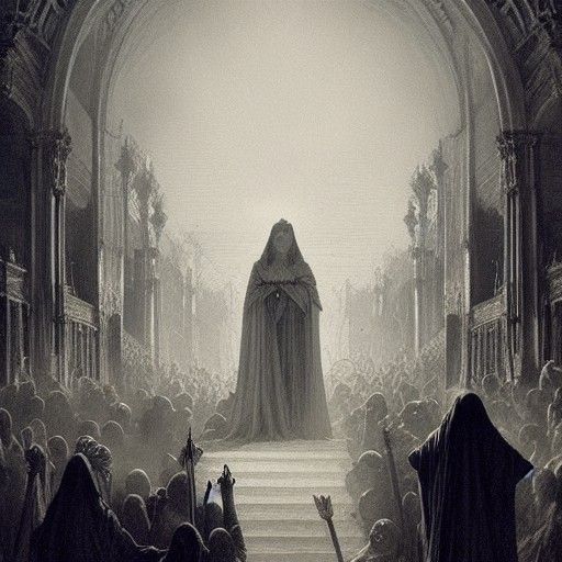 Empress of Hell: A Gothic Horror Scene