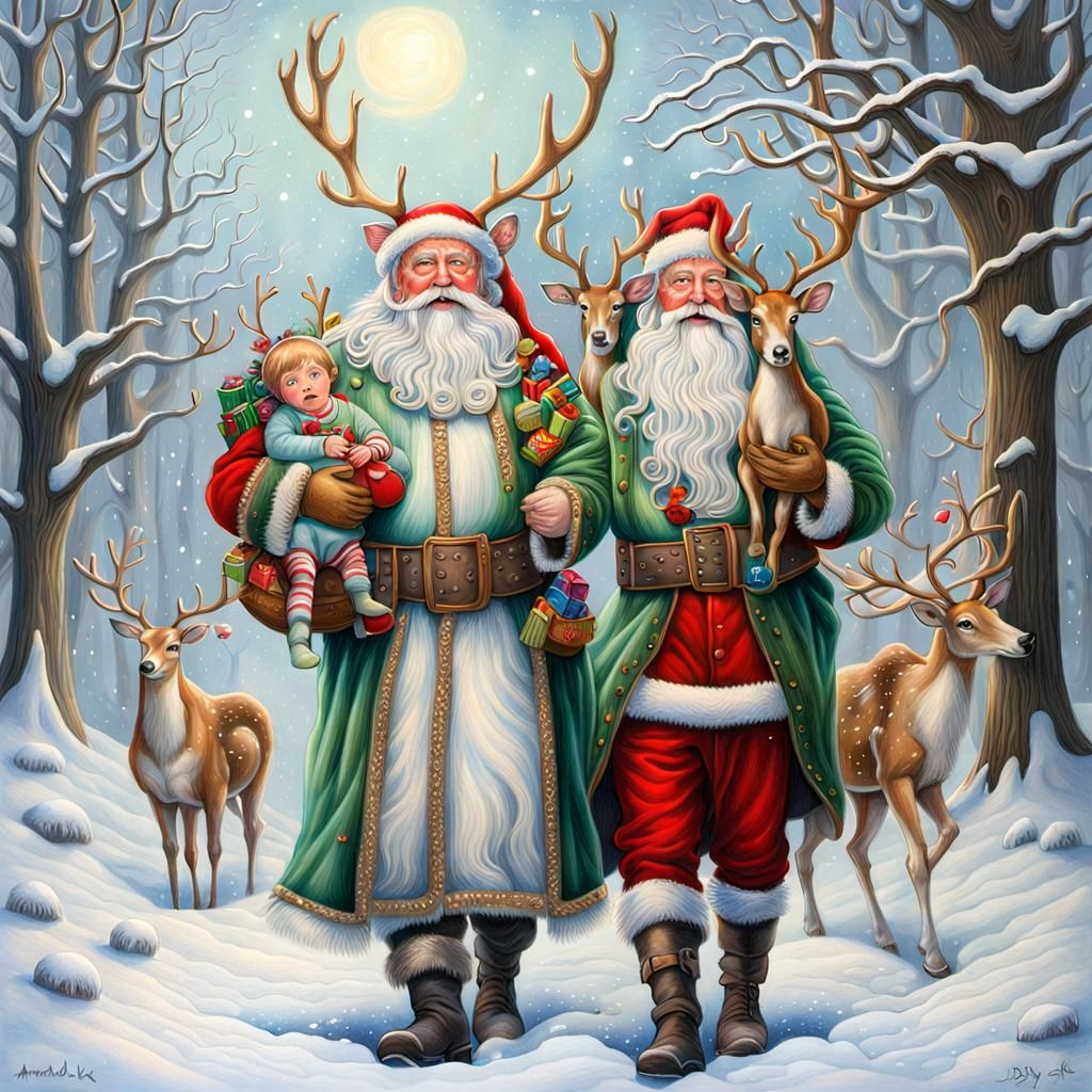 North pole Santa Brothers