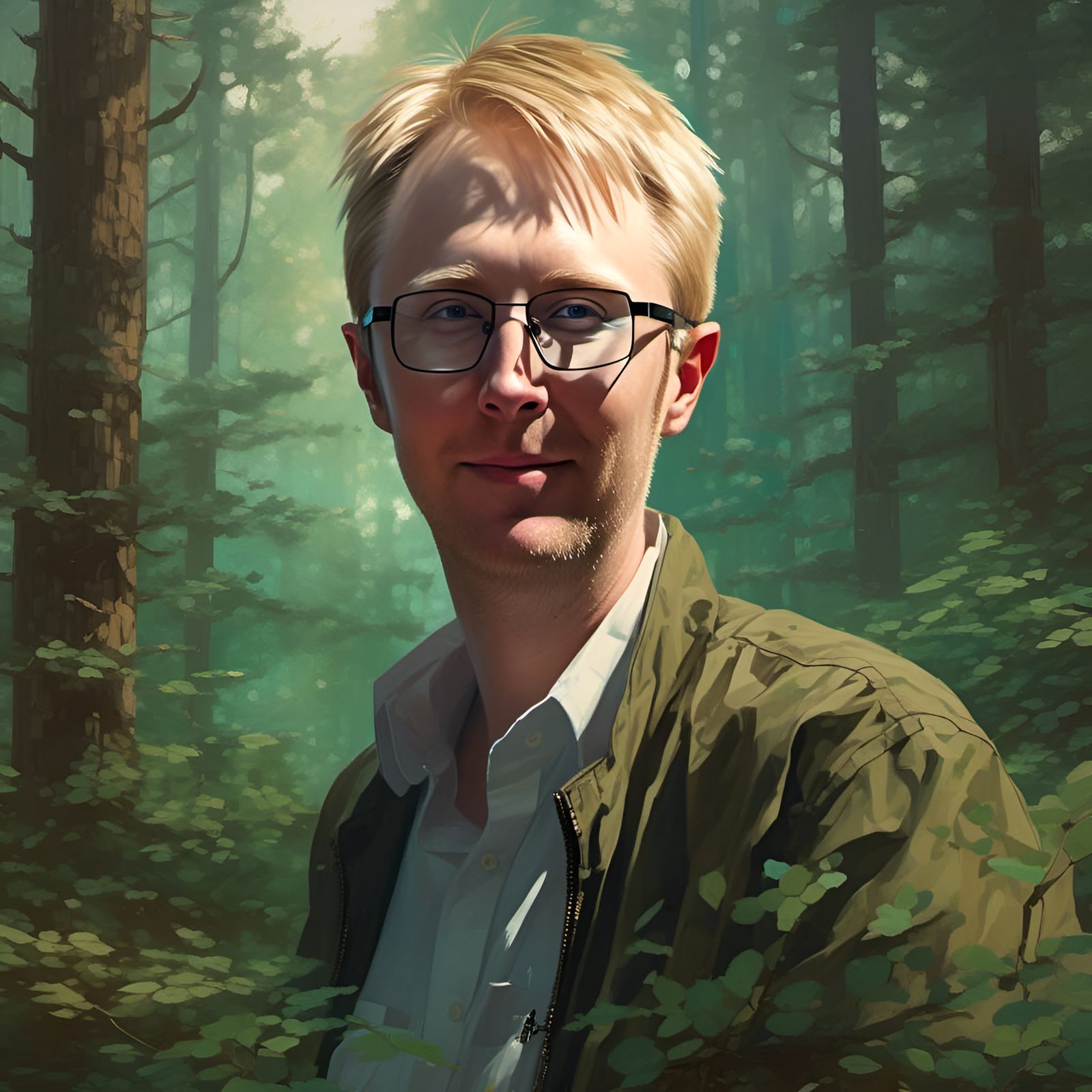 Link Inspired Portrait in Forest Setting
