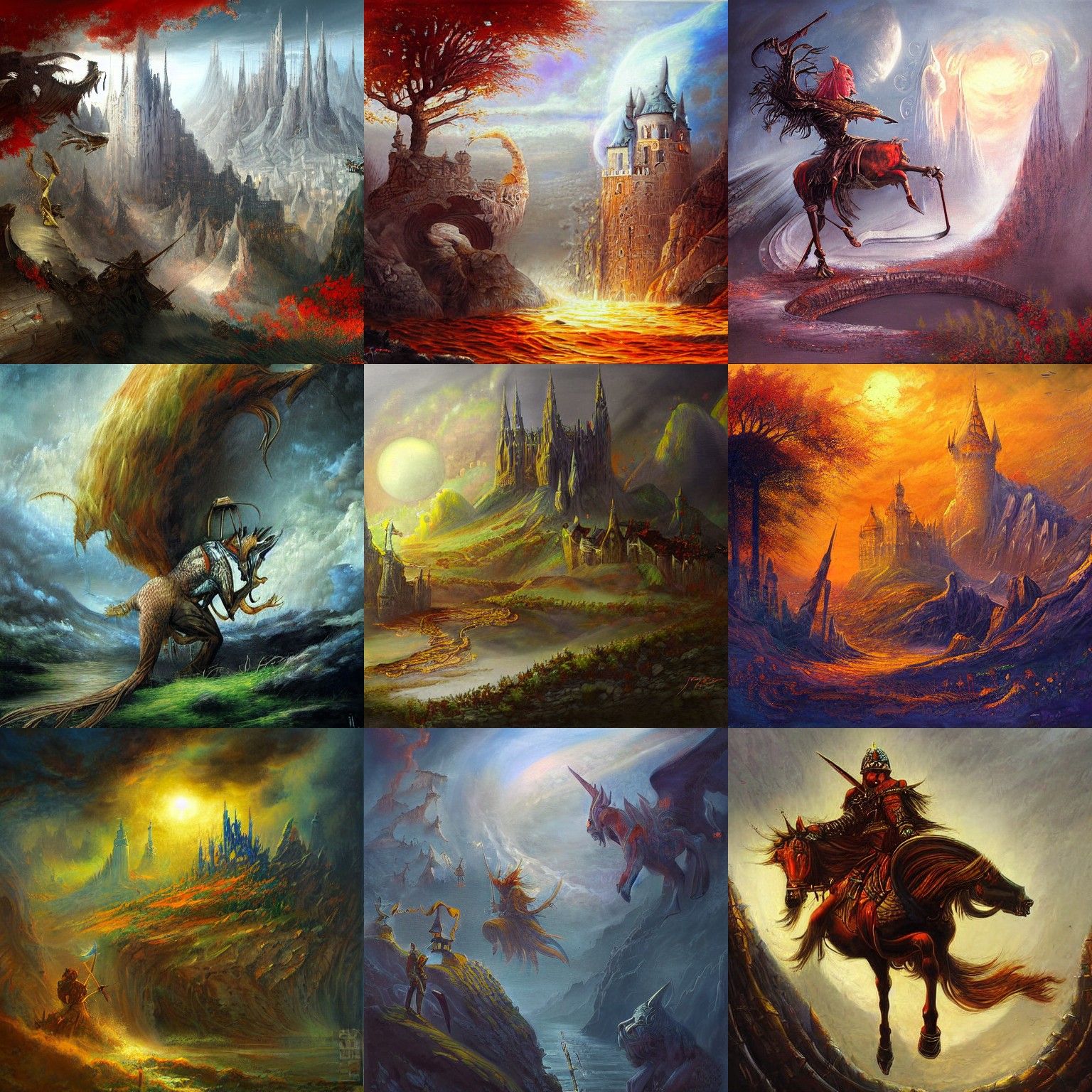 Enchanting Fantasy Landscape Painting