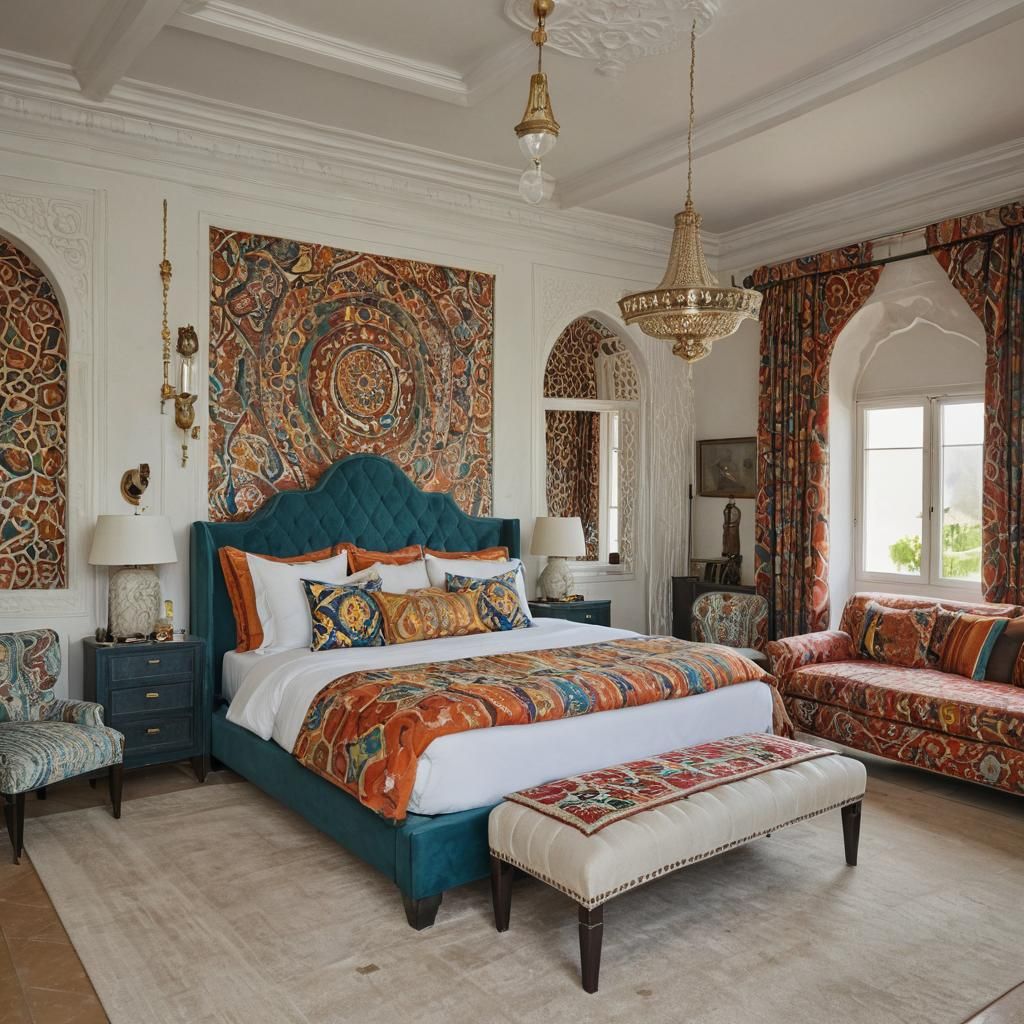 Eclectic Bedroom Design Inspired by Global Craftsmanship