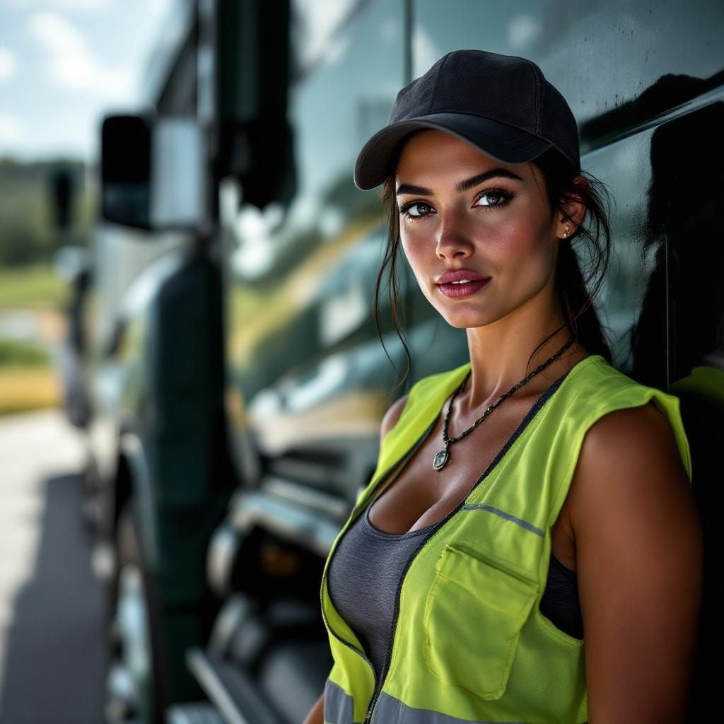 Brazilian Truck Driver in Photorealistic Style