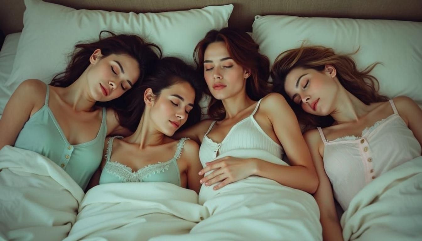 Bald Man Sleeping Peacefully