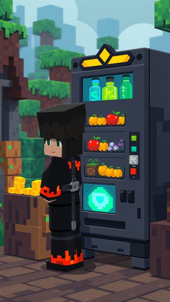 Minecraft Villager's Obsidian Vending Machine