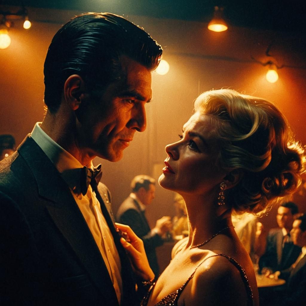 Michael Rennie and Doris Day in Holiday Noir