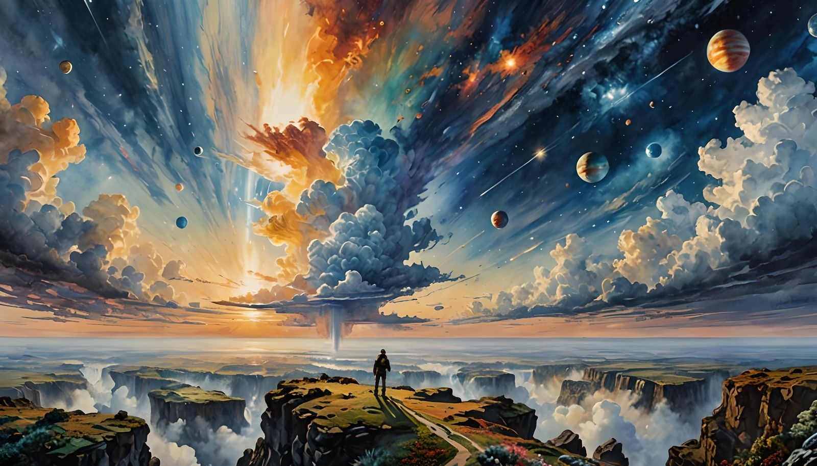 Edge of Space in Candy Art Style