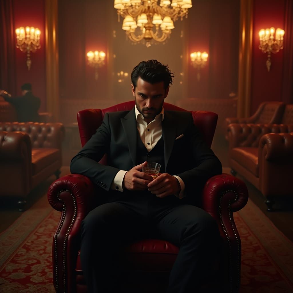 Mafia Prince in a Smoky, Golden Lair