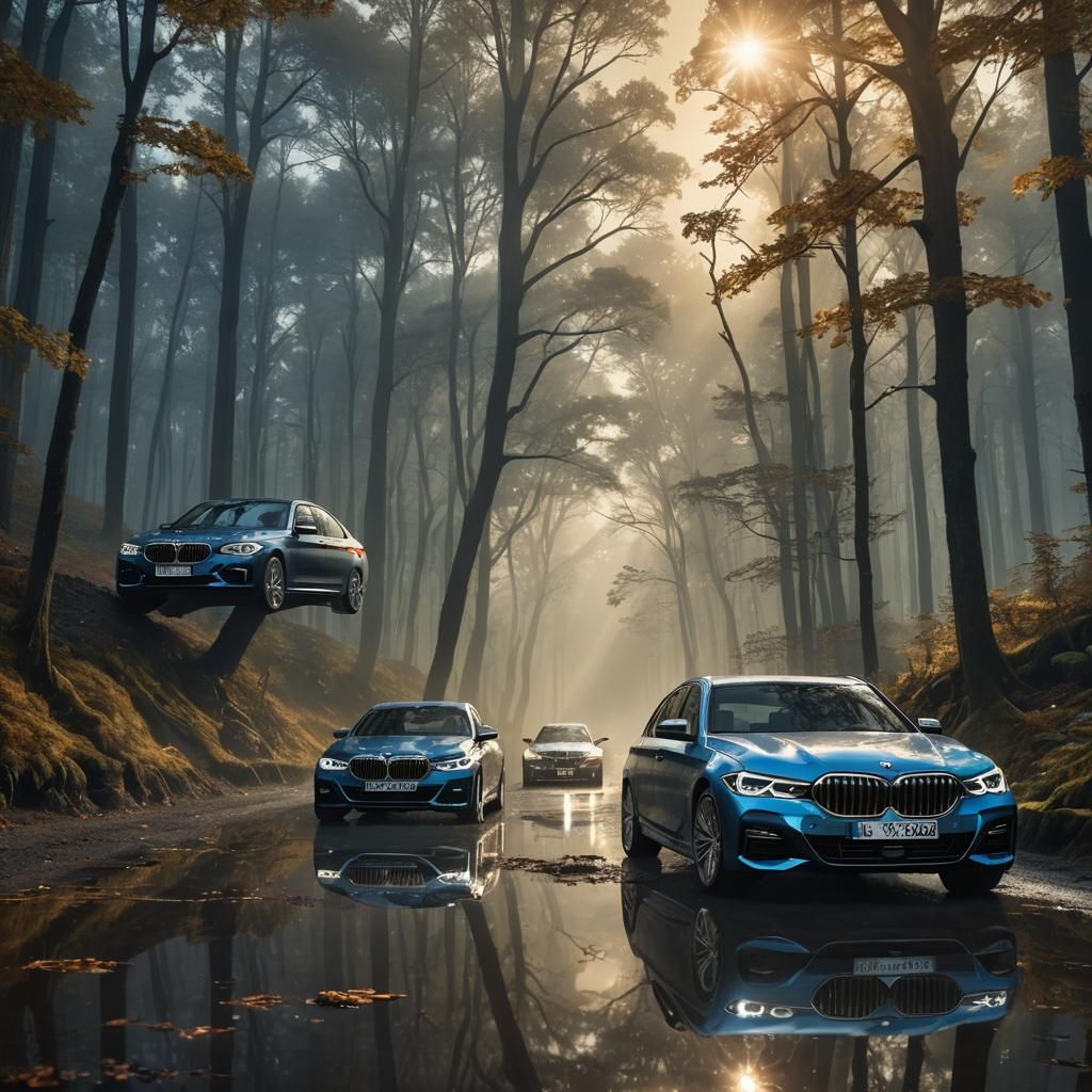BMW Contrast: Nature vs City in Digital Art