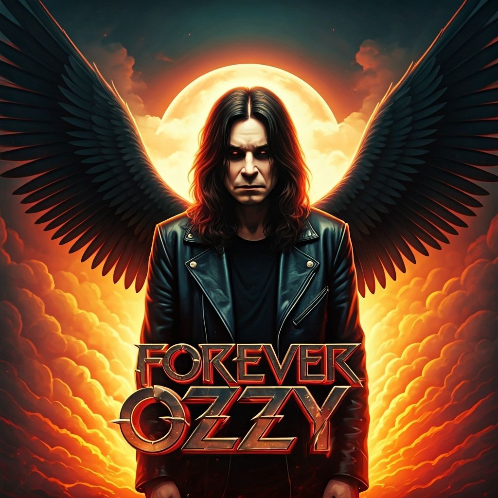 Ozzy Osbourne Comic Book Art Poster
