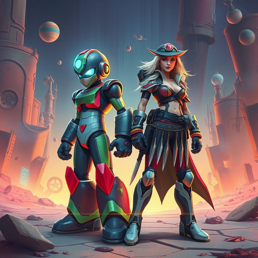 Mega Man in a Chaotic Reality Distortion