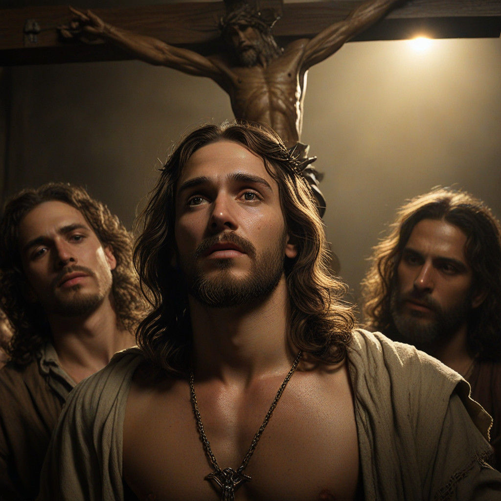 Jesus Surrounded by Friends in a Baroque Masterpiece