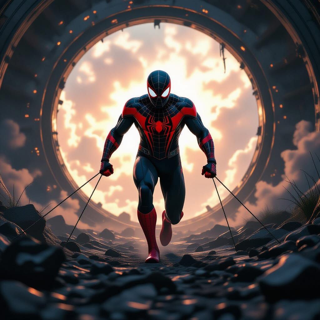 Spider-Man Enters Multiverse in Epic Post-Apocalyptic Style
