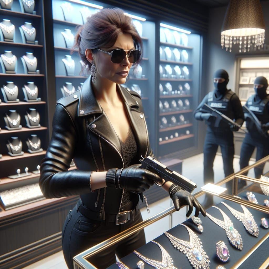 Jewel Thief in Matte Painting Style, 8K