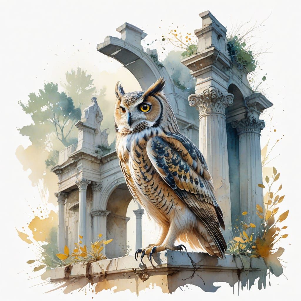 Ancient Wisdom in Golden Ruins