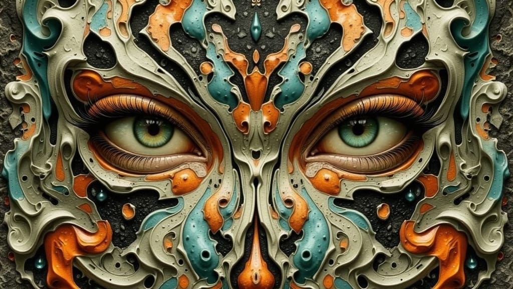 Fragmented Consciousness: A Surreal Optical Illusion