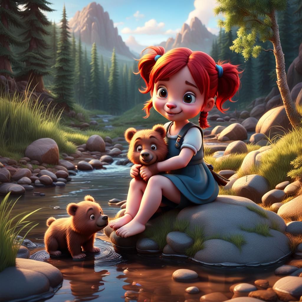 Play with brownbear
