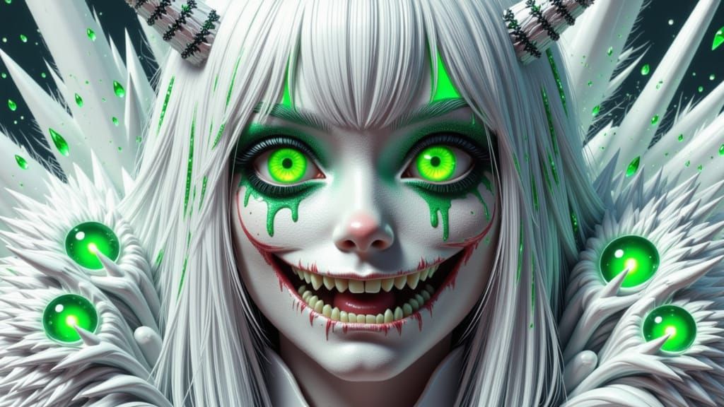 Female Mountain Clown in the Wild