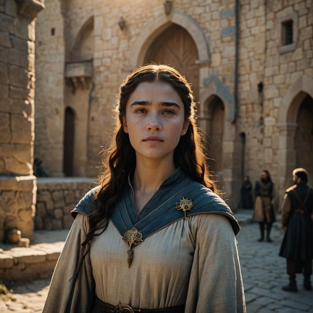 Game of Thrones Inspired Medieval Girl, Cinematic Still