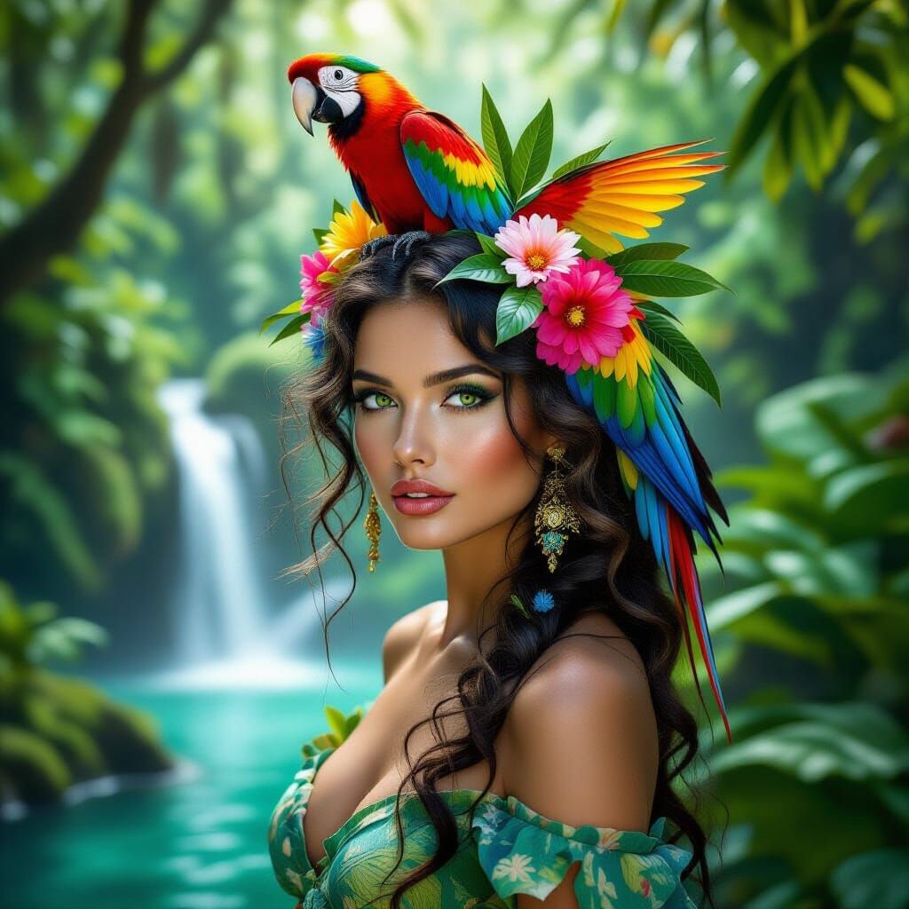 Jungle Woman: Surrealist Fashion Photography in High Resolut...