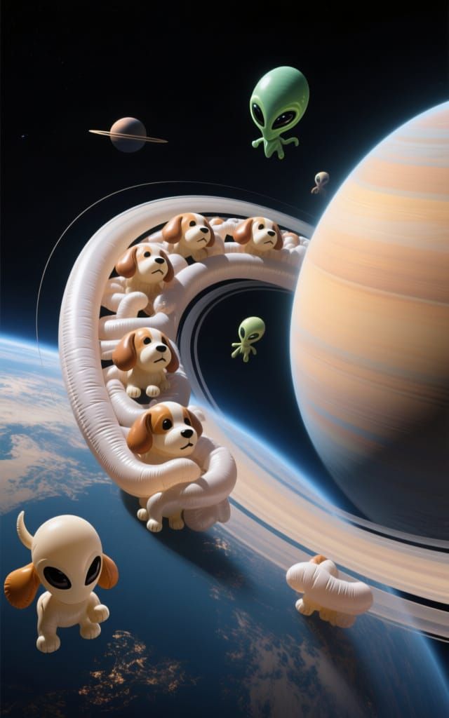 Ginormous Inflatable Fractals Filled with Alien-Puppy Farts