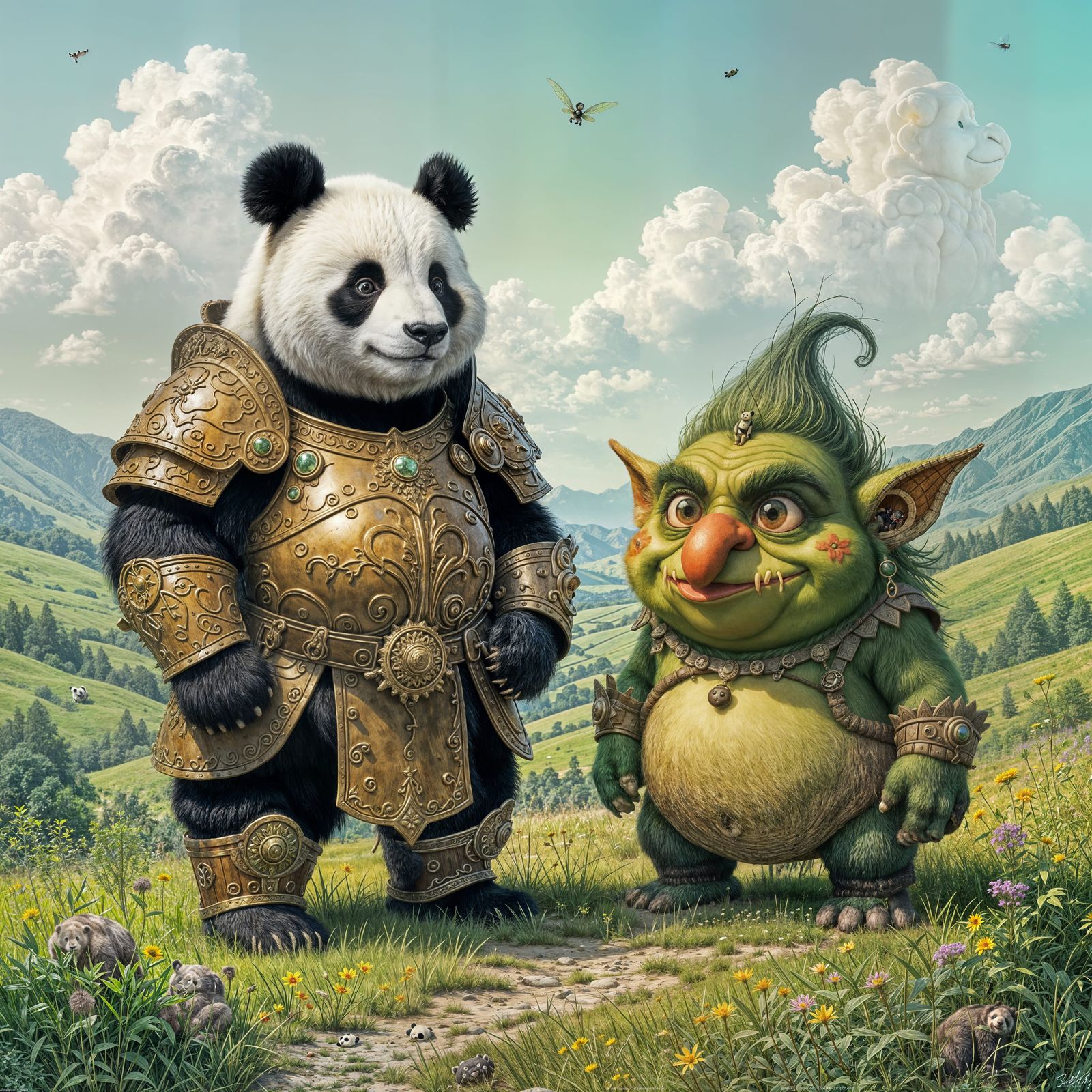Armored Panda Bear in Fairyland Prairie