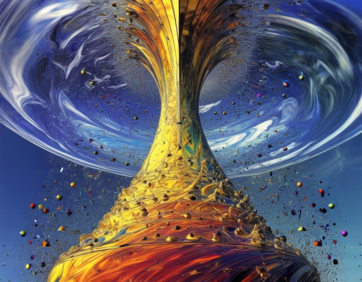 Graphic Arabesque: Teardrop Explosion in Prismatic Wind