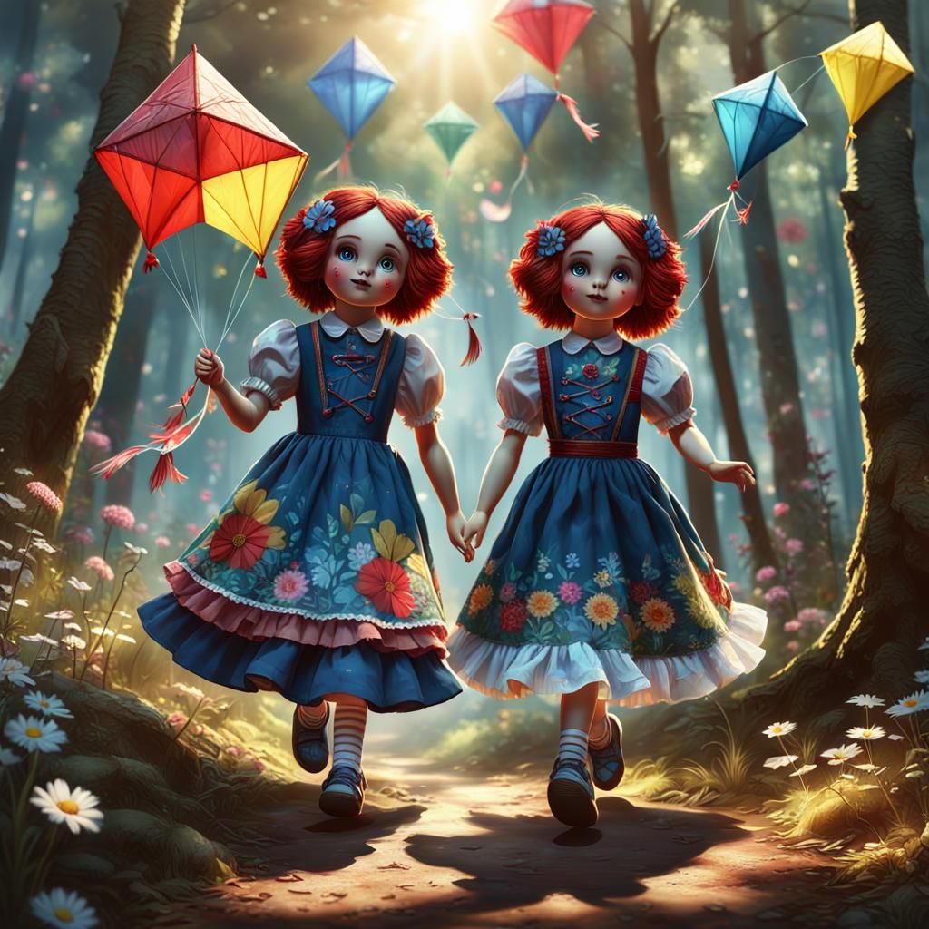 Dolls in Forest