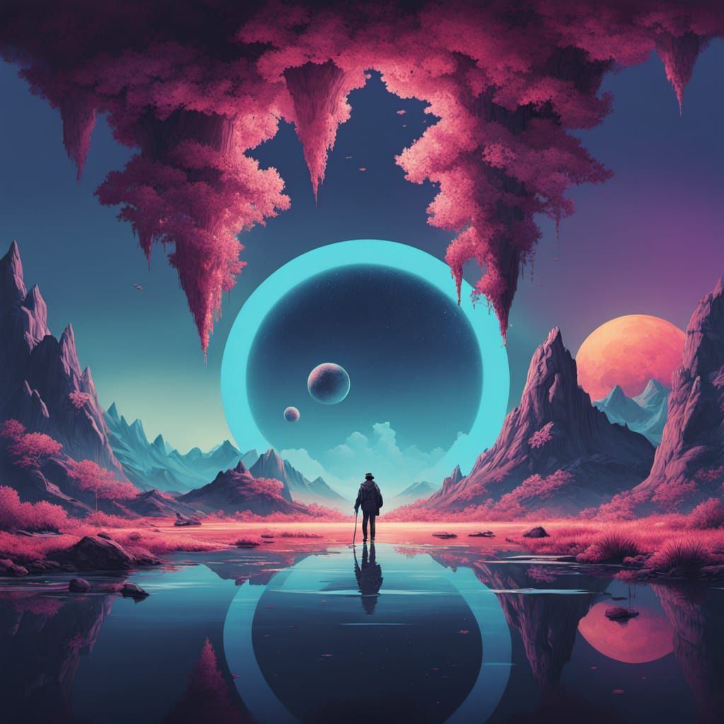 Stylized 3D Pentatonic Guitar Scale in Retro-Futuristic Aest...