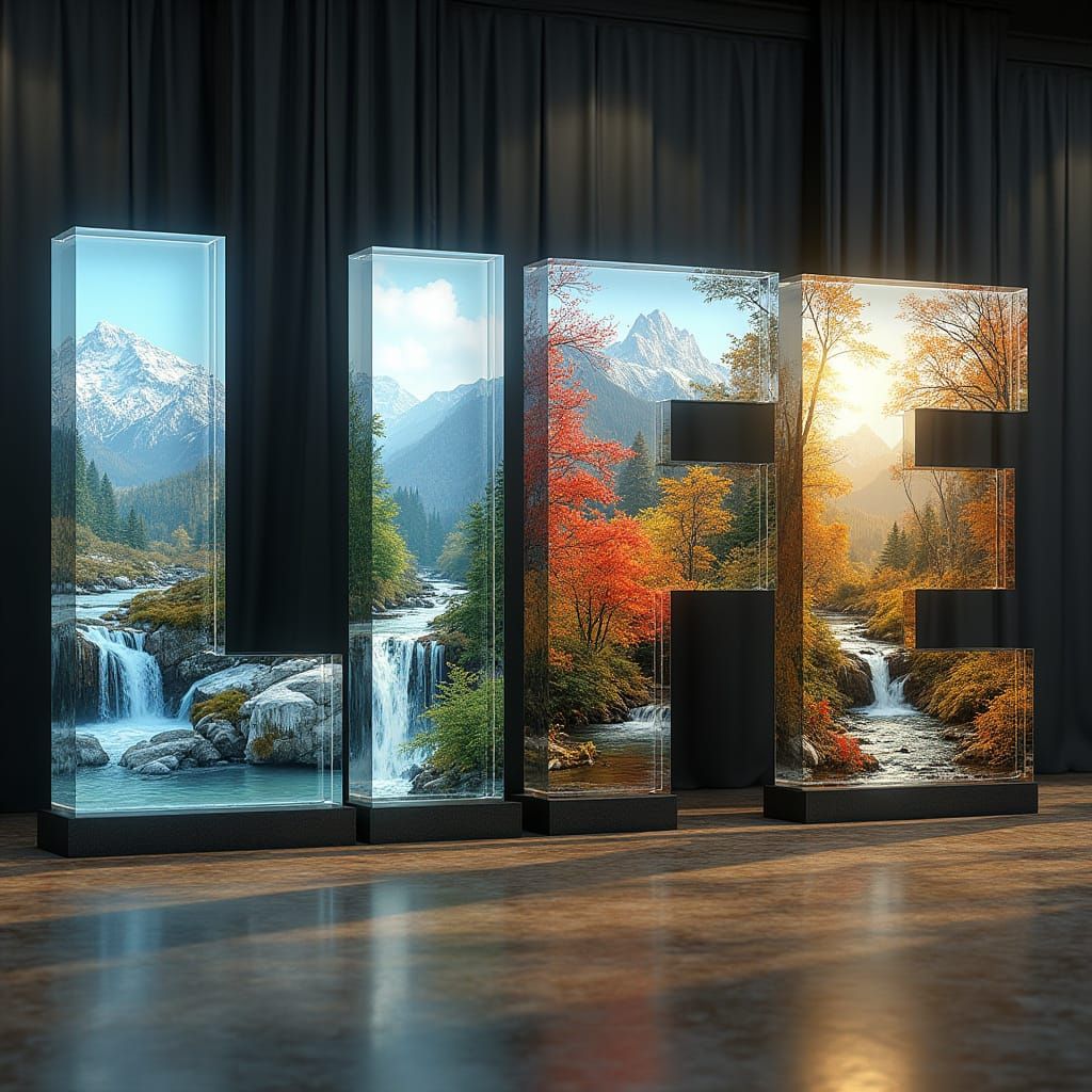 Post-Apocalyptic Landscapes in Acrylic Letters