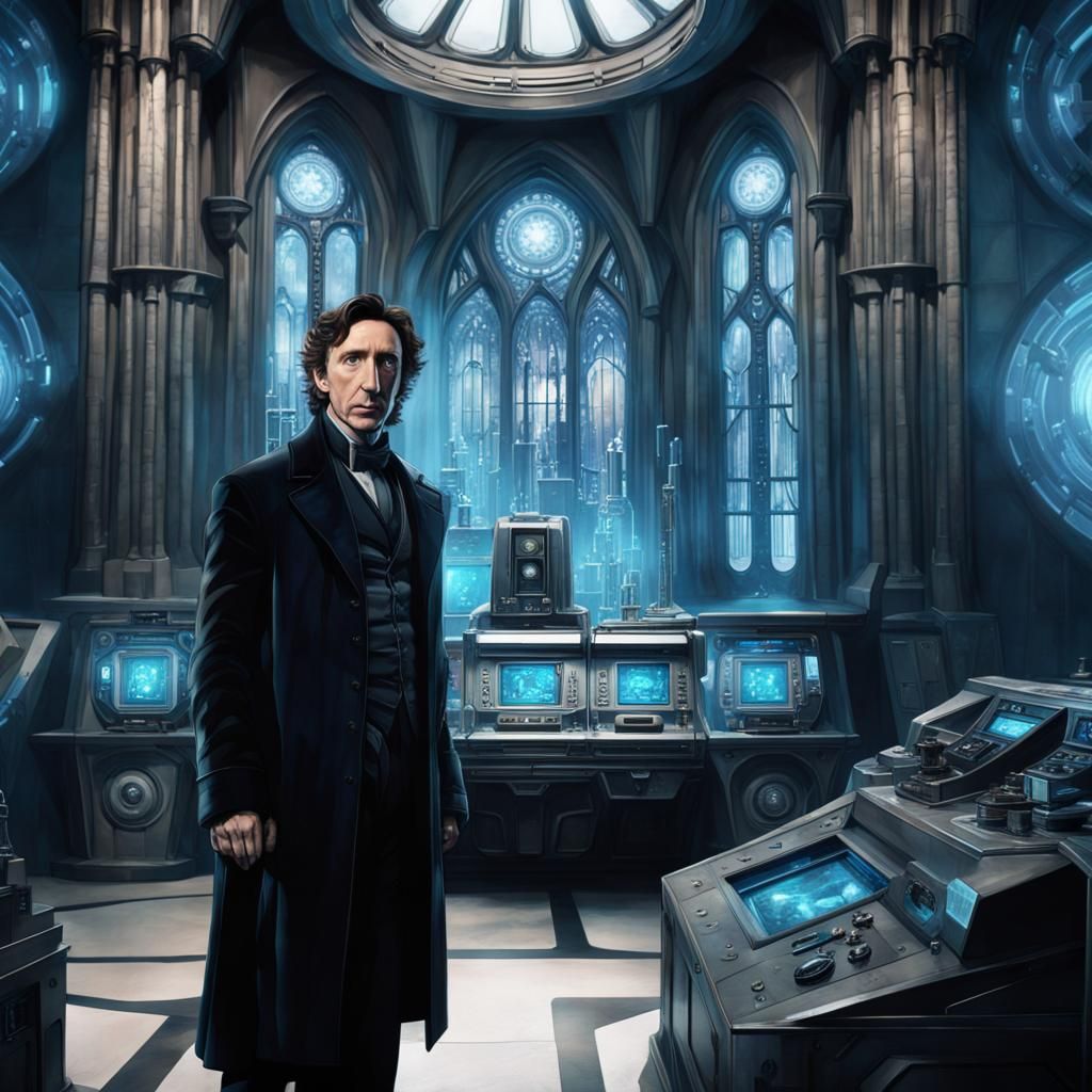 The Eighth Doctor in a Celestial Control Room