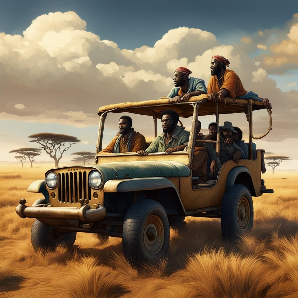 Jeep Safari Across the Serengeti Plains