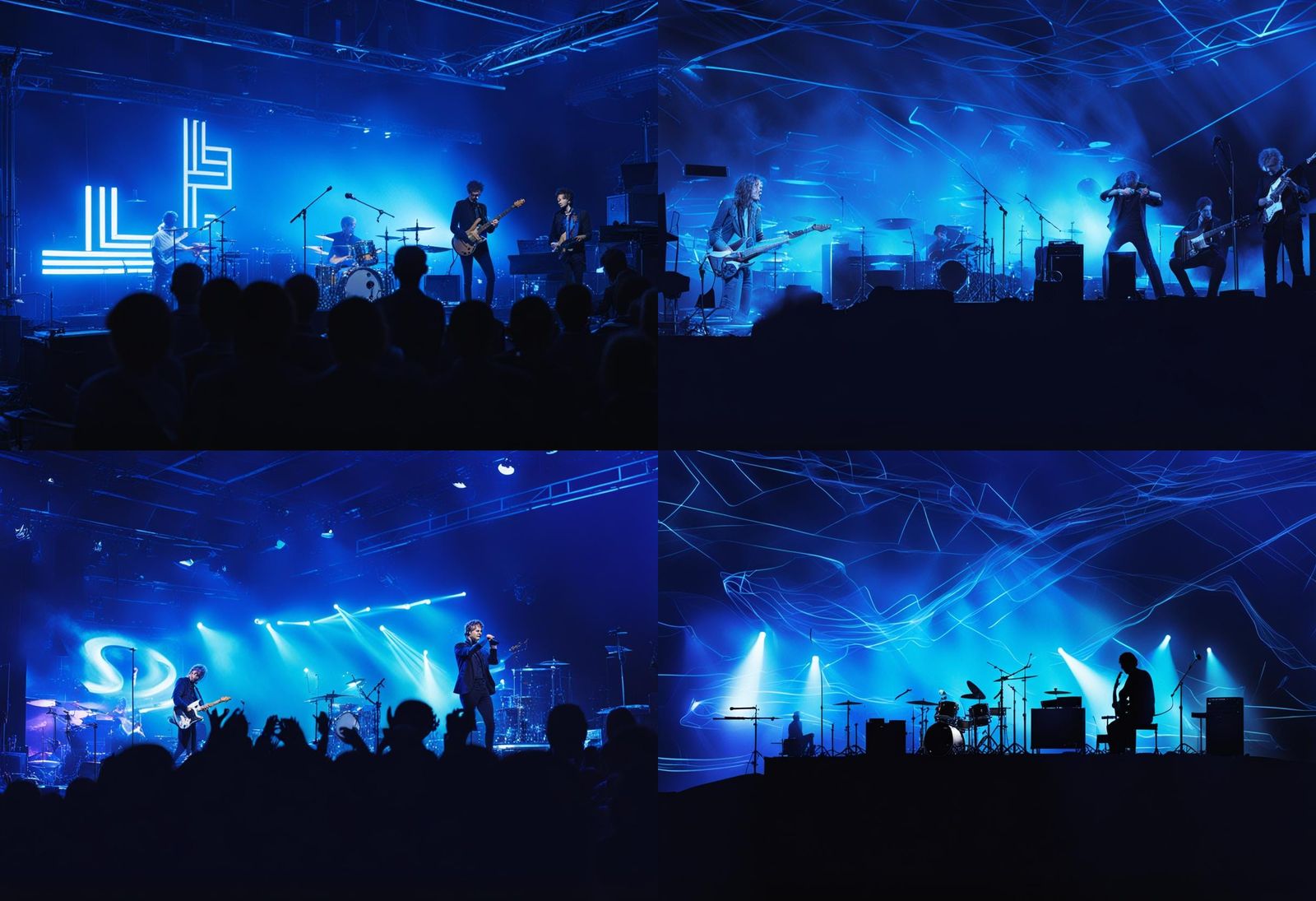 AI Band Sleep Token: Minimalist Silhouette