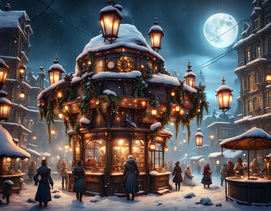 steampunk Christmas market