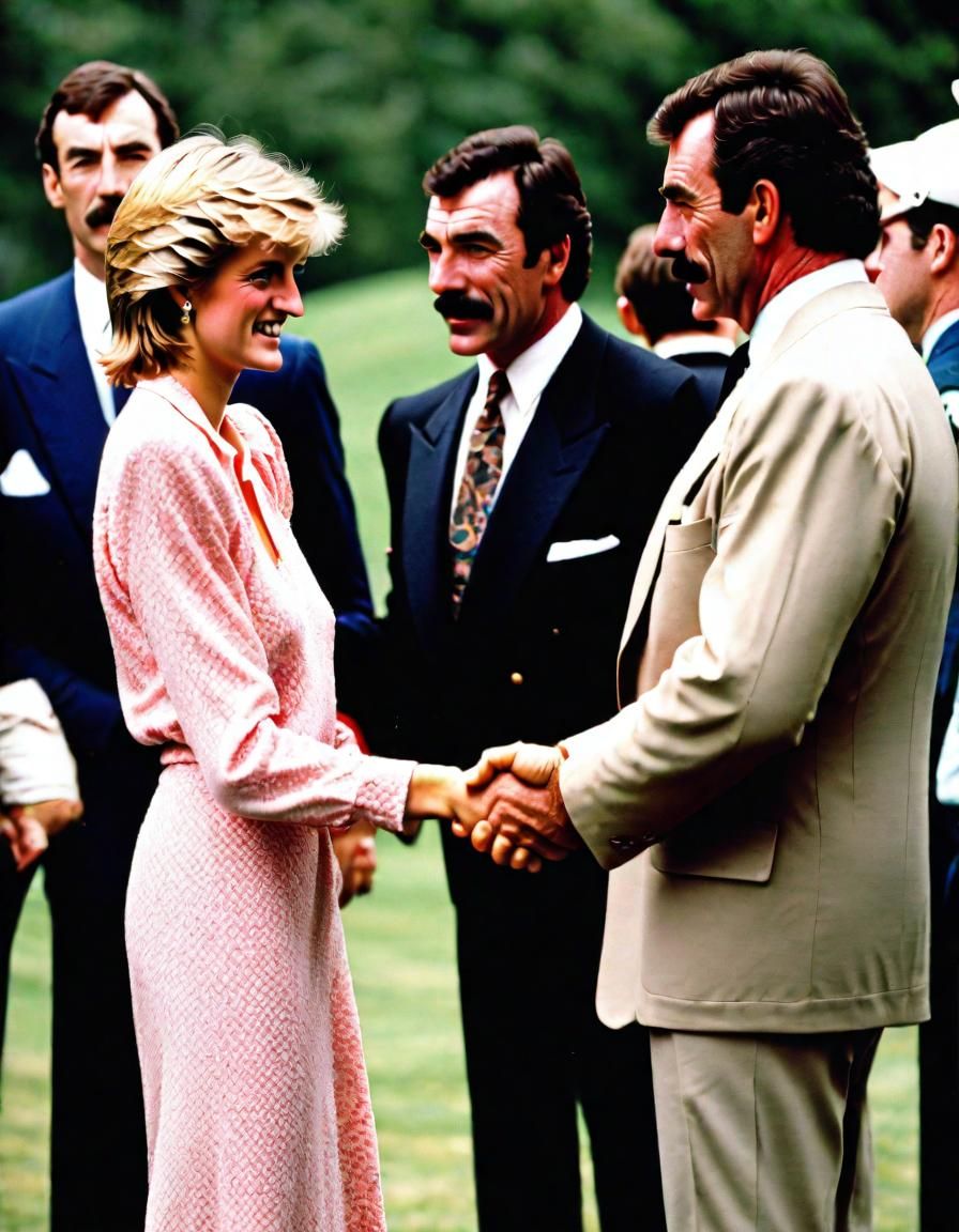 Princess Diana Meeting The Infinite Tom Selleck