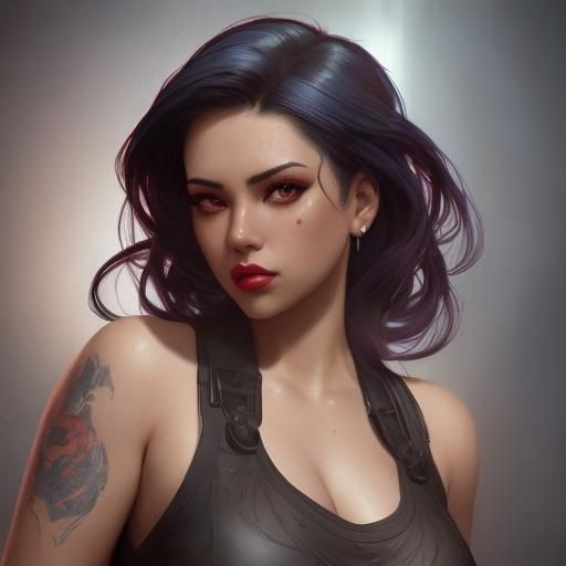 Chola Pin-Up Gangster Portrait in 8K Resolution