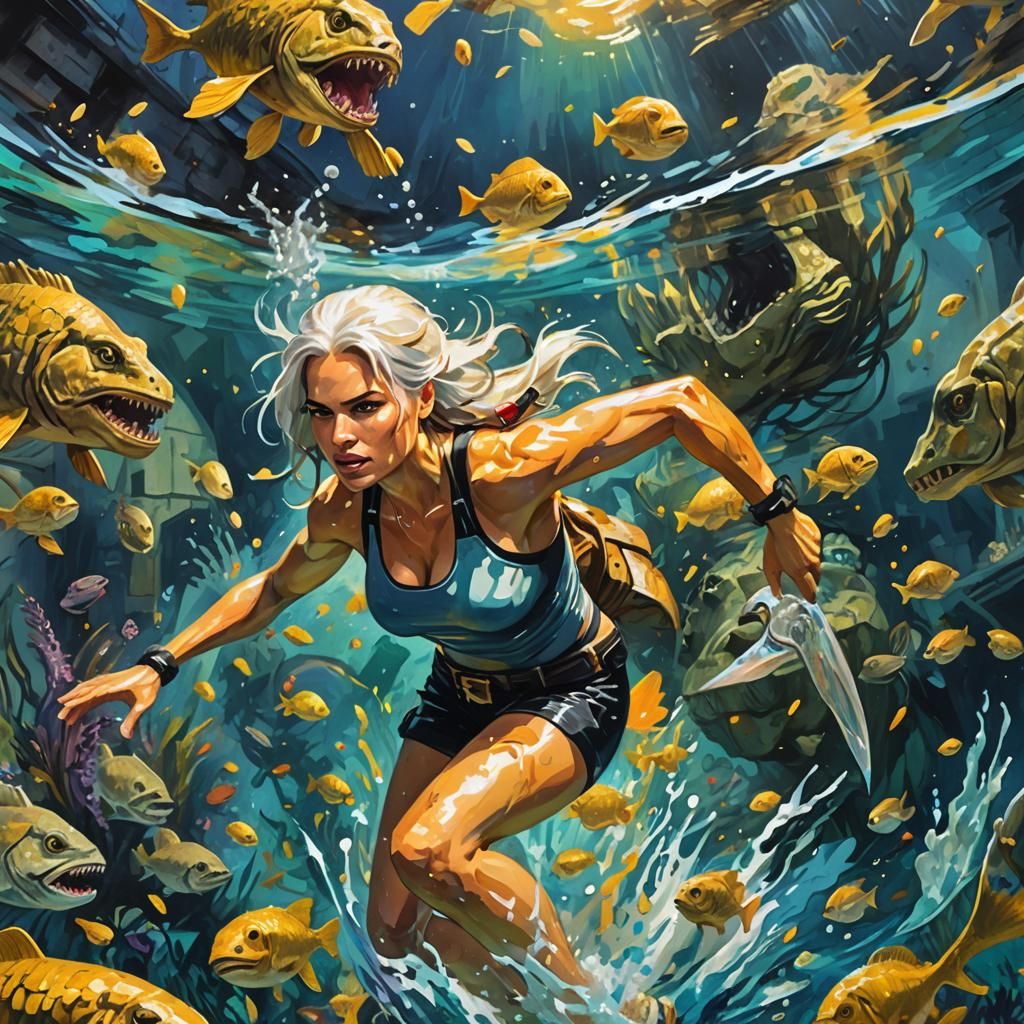 The weird adventures of Layara Croft sometimes puts even her...