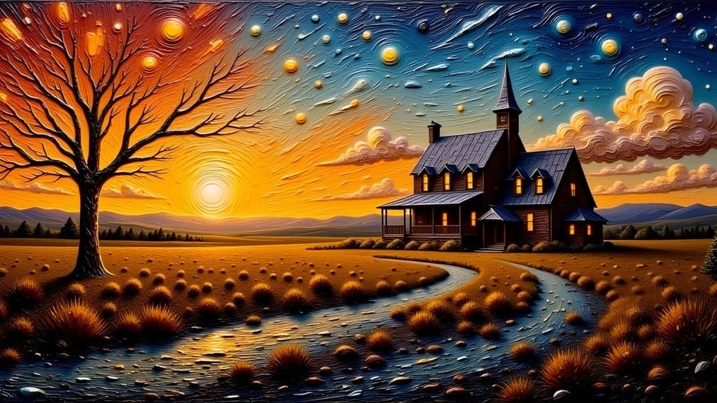 French Classicism Impasto Painting with Dramatic Lighting