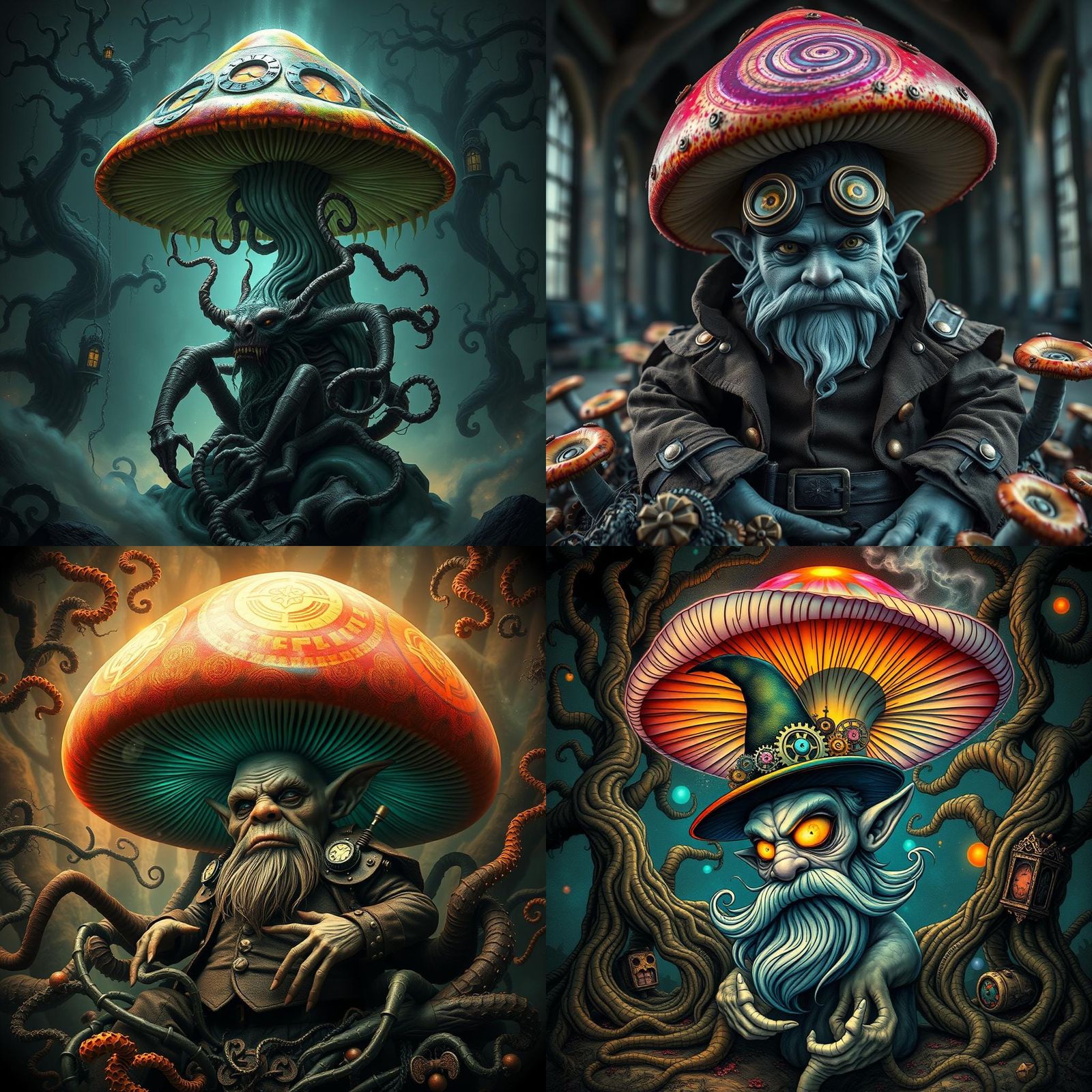 Ominous Gnome Descends into Cosmic Psychedelic Realm