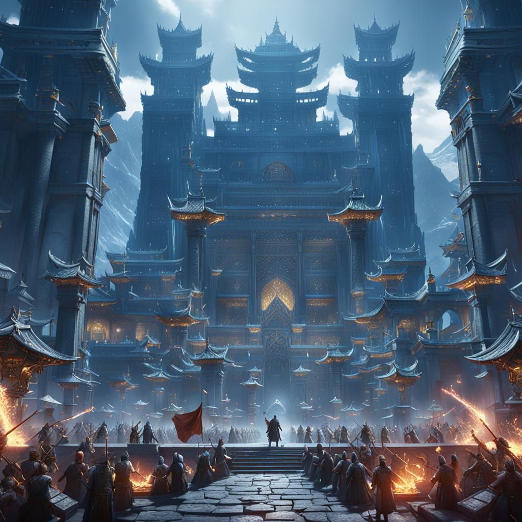 Epic Sword Amidst a Million Fallen, Digital Art