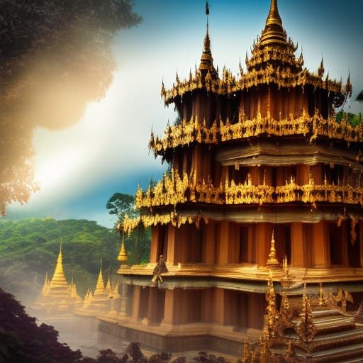 Fairy Township of Yangon: Digital Matte Painting