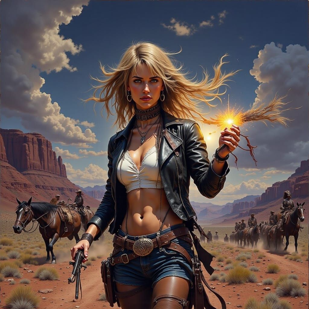 Sheriff Discards Star in Old West Scene